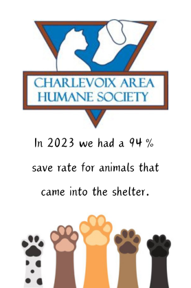 Charlevoix Area Humane Society Save Rate 2024